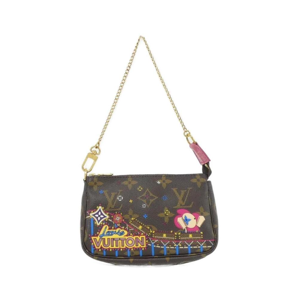 LOUIS VUITTON Authentic Brown Monogram Pochette Pouch